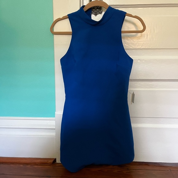 Amanda Uprichard Marshall Dress in Royal Blue - Picture 2 of 5